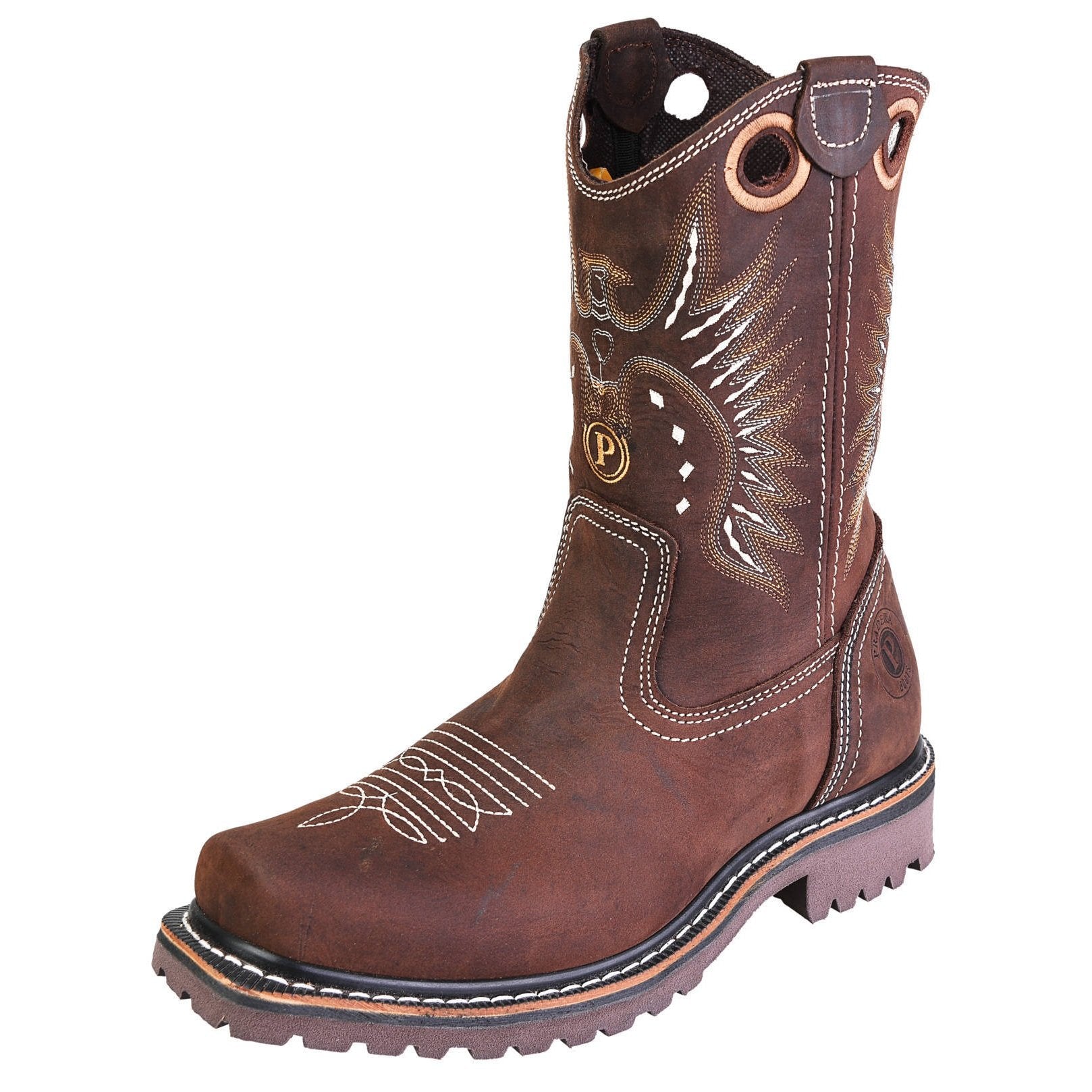 Square toe pull on clearance boots