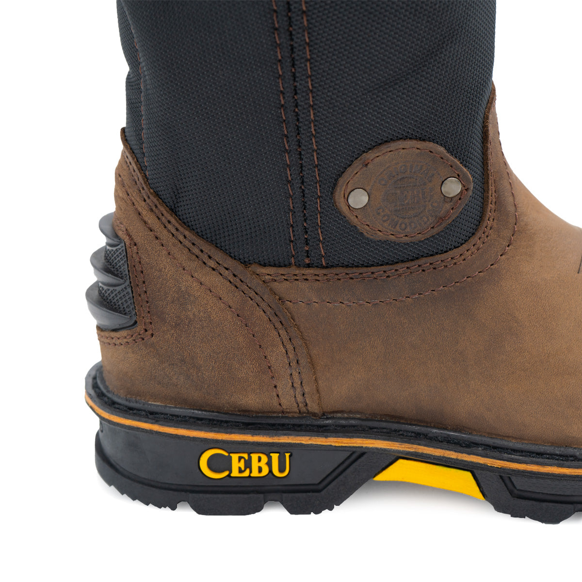 Botas de trabajo para hombres Botas de trabajo con punta de acero y botas de agua transpirables Botas de trabajo sin cordones 10 Cebu boots