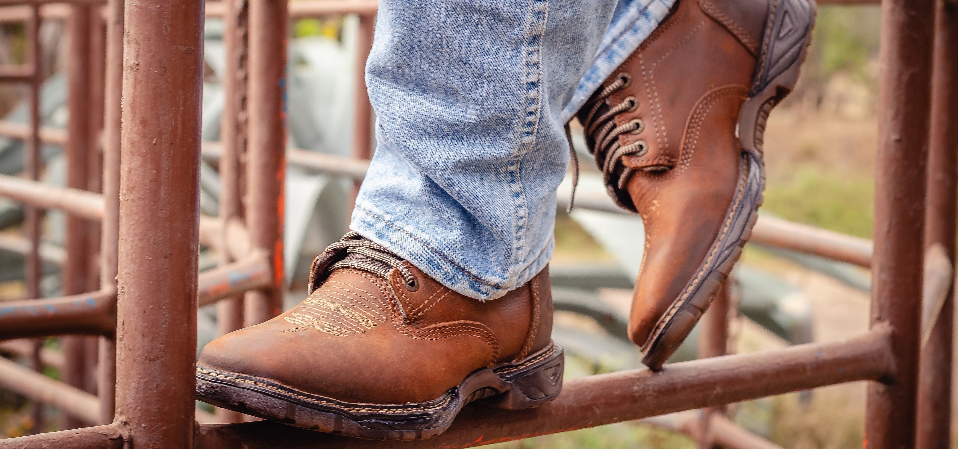 Full leather work clearance boots