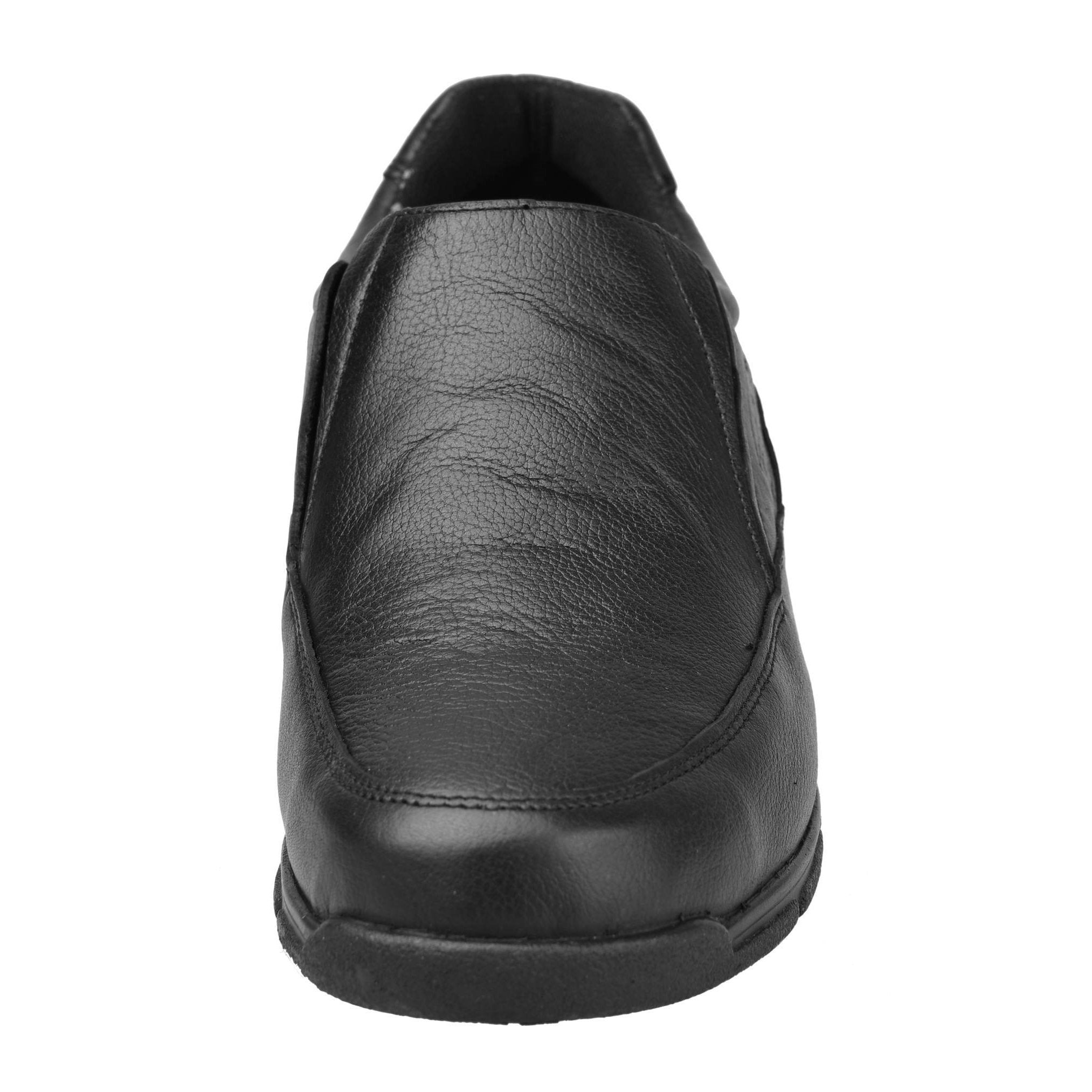 Non leather hot sale black shoes